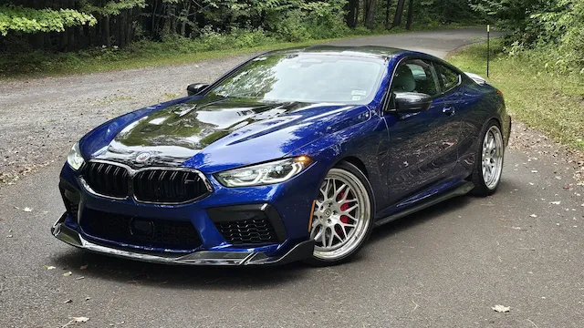 Front 3/4 of 2023 BMW M8