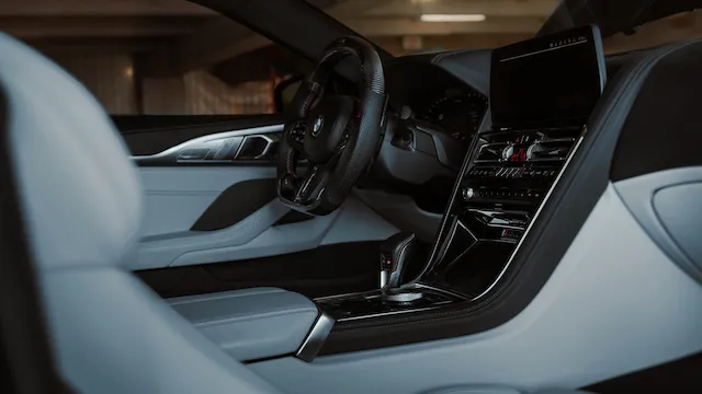 Interior of 2023 BMW M8