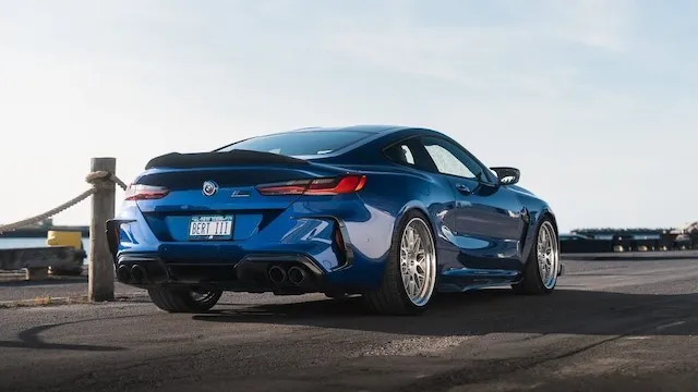 Rear 3/4 of 2023 BMW M8